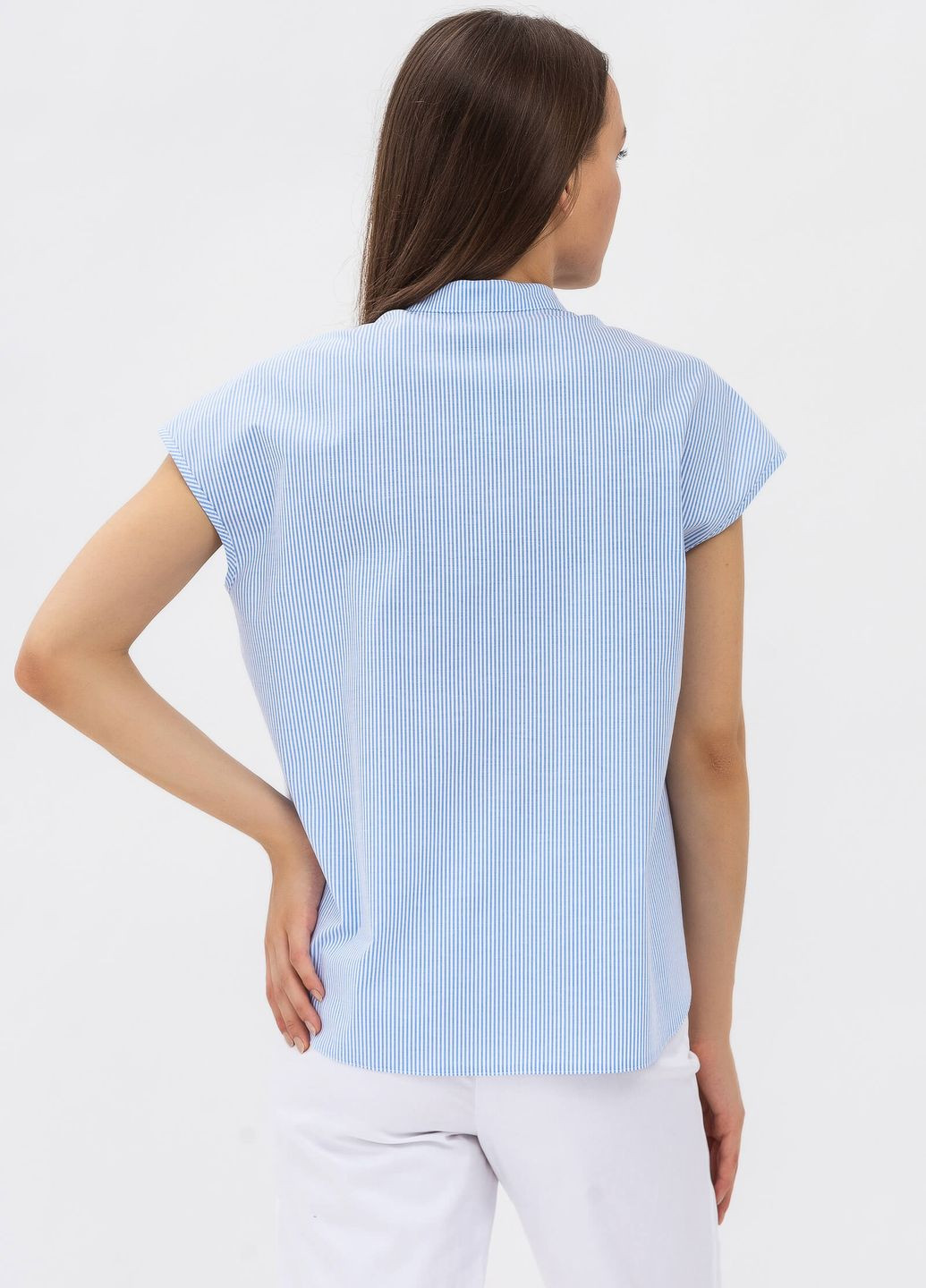 Синяя демисезонная блуза Lesia Абигел 03