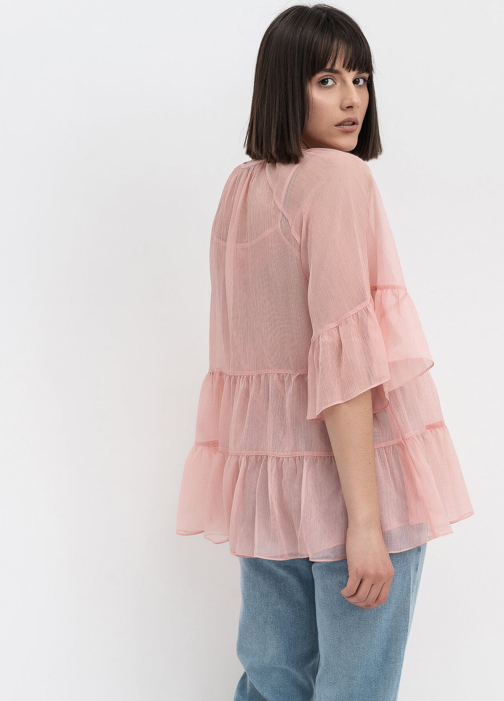 Рожева демісезонна блуза Lesia Изерт 32