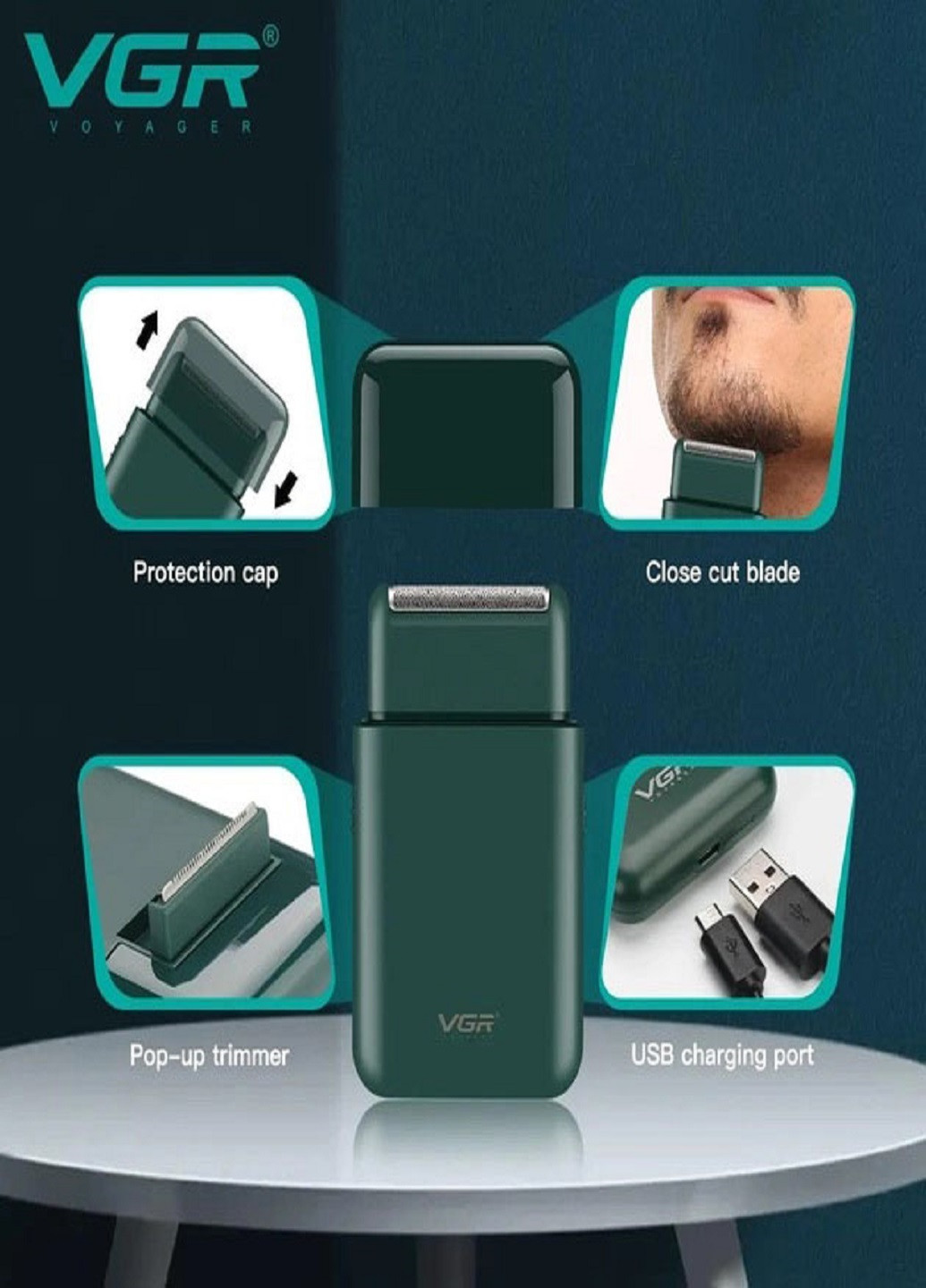 Электробритва V-390 бритва аккумуляторная VGR (277979682)