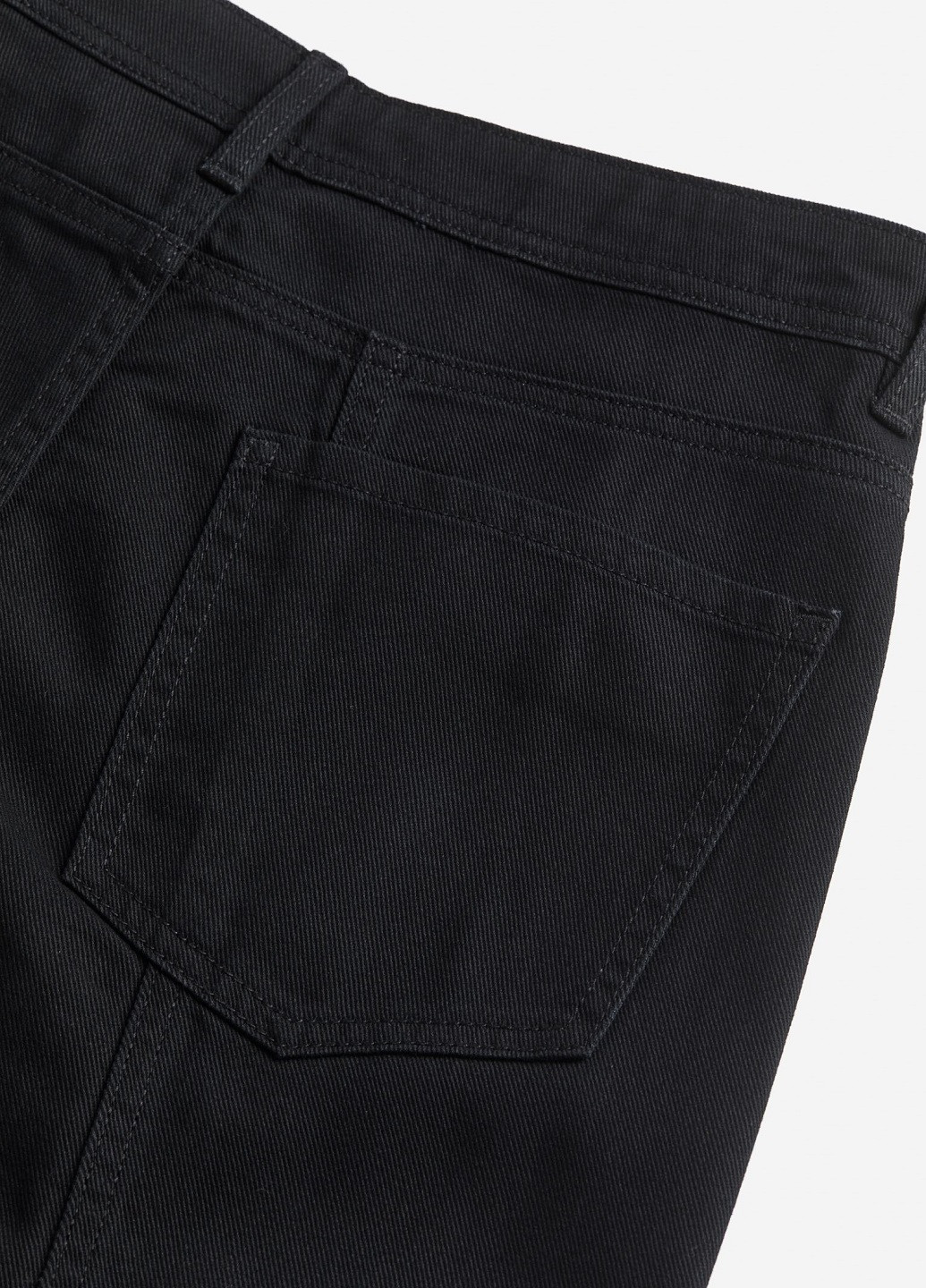 Черные джинсовые демисезонные брюки H&M
