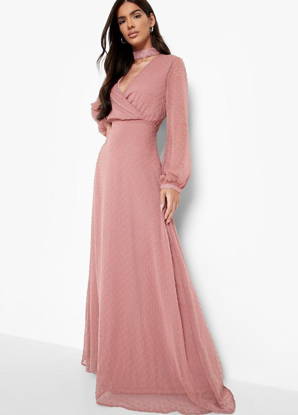Розовое платье Boohoo