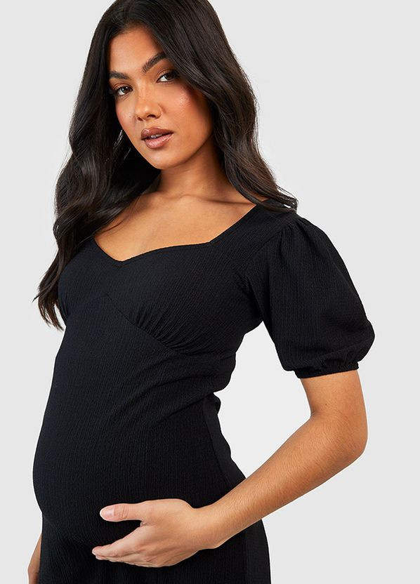 Черное платье для беременных Boohoo
