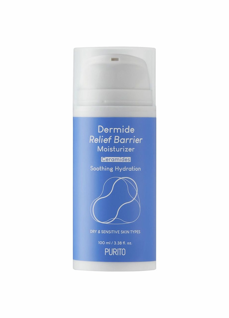 PURITO Увлажняющий барьерный крем Dermide Relief Barrier Moisturizer 100 ml — Крем, Южная Корея (277812795)