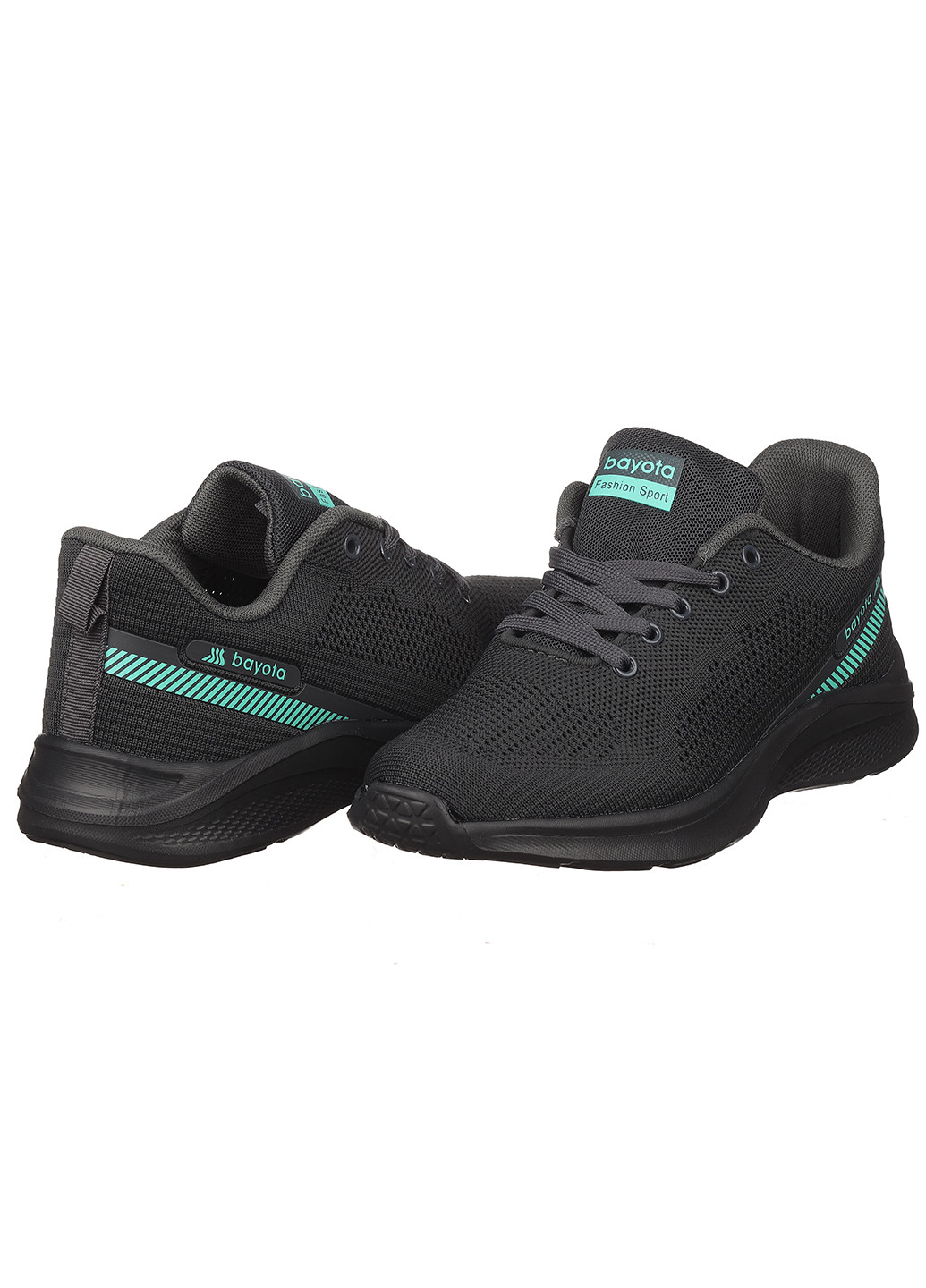 Кросівки з текстилю для жінок Bayota темно-сірі демісезони (277976117)