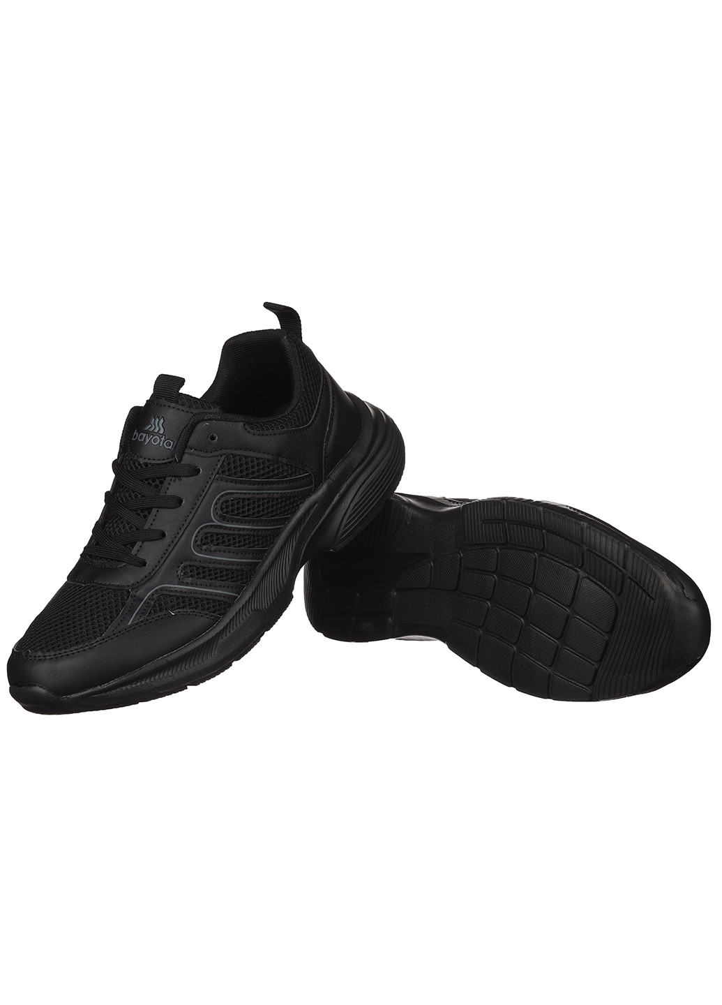 Черные демисезонные кроссовки из текстиля для мужчин Bayota
