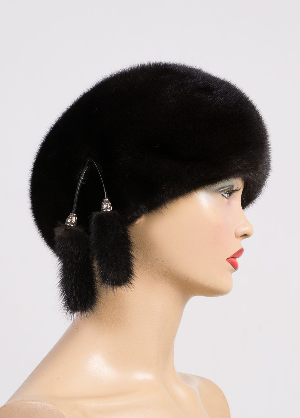 Жіночий норковий берет Меховой Стиль Классический (277927602)