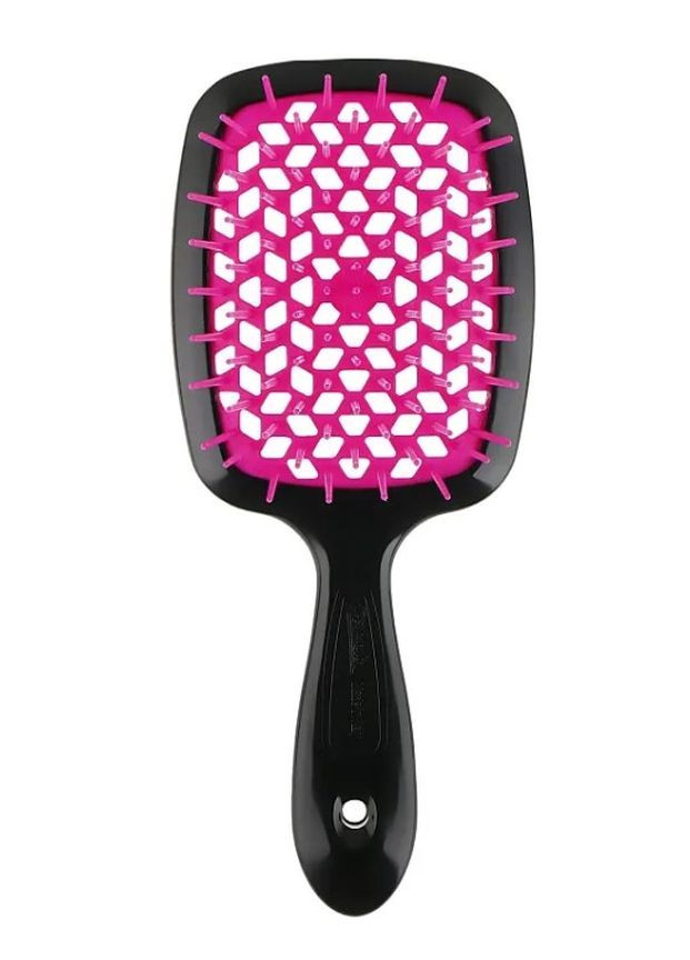 Расческа для волос Superbrush small Черный с розовым Janeke (277813710)
