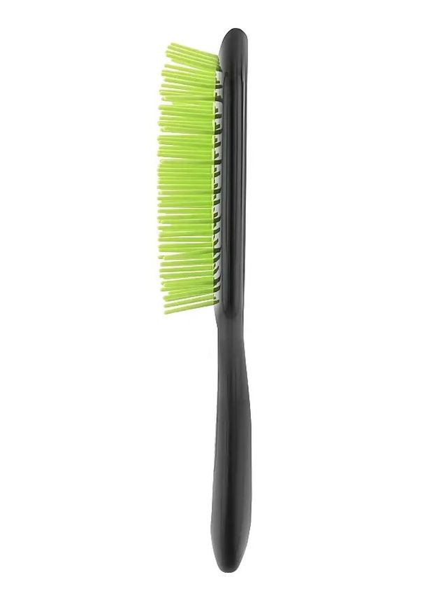 Расческа для волос Superbrush черная с зеленым Janeke (277813712)