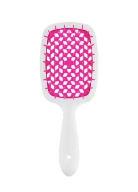 Расческа для волос Superbrush small Белый с розовым Janeke (277813721)
