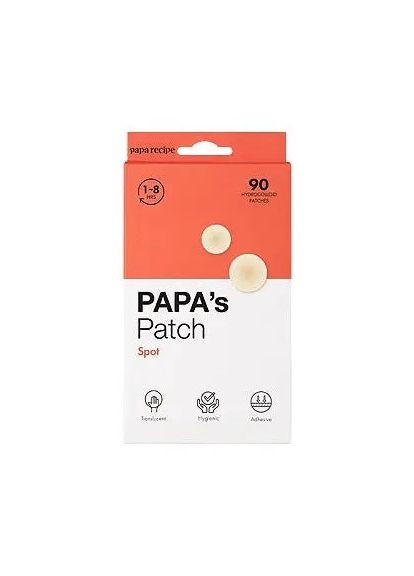 Патчи от прыщей с салициловой кислотой Papa's Patch Spot 90 pcs Papa Recipe (277813722)