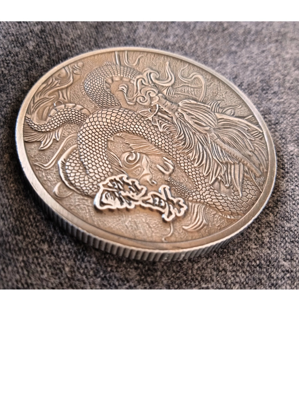 Китайский Голубой дракон Сувенирная монета Blue Orange (277868420)