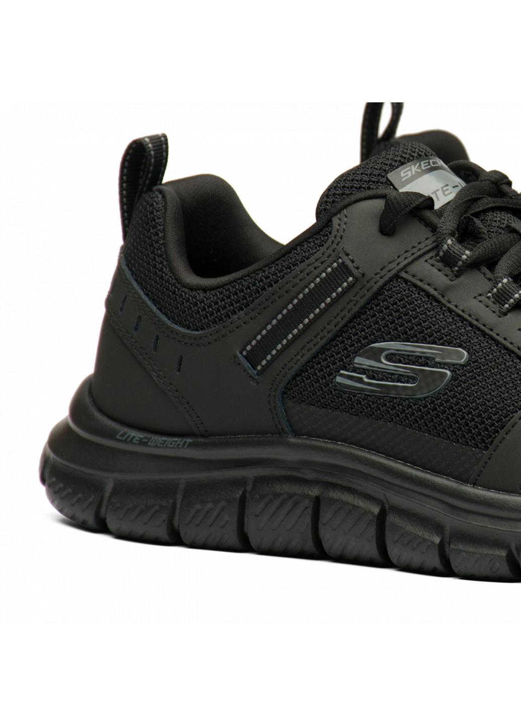 Черные демисезонные кроссовки knockhill 232001-bbk Skechers