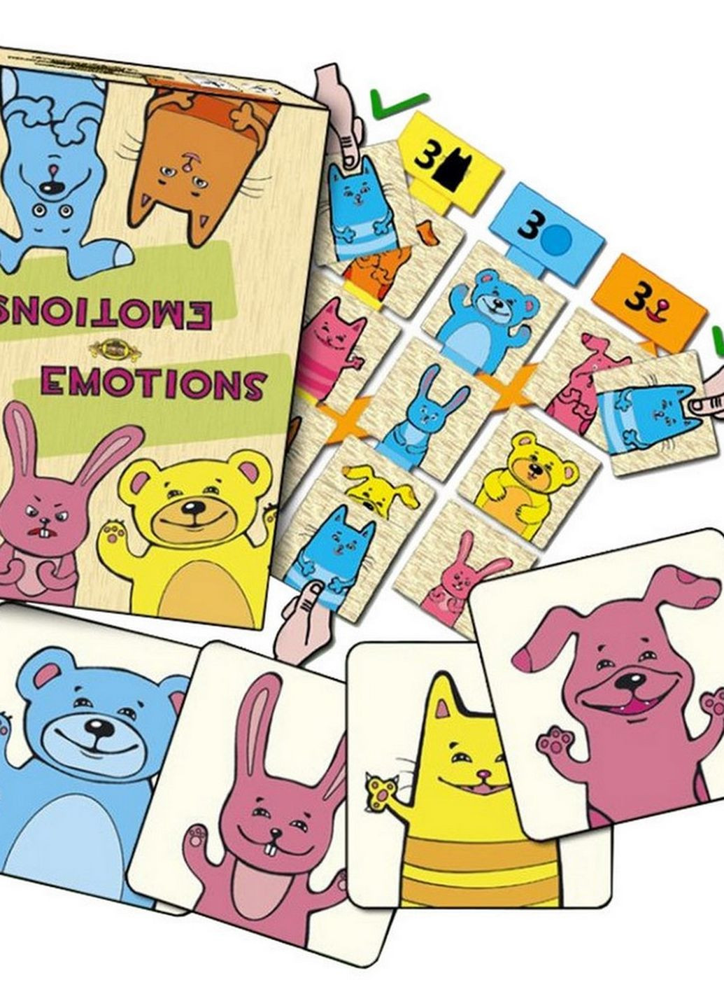 Настольная карточная игра "Emotions" MKZ0810 составь первым ряд Мастер (277941439)