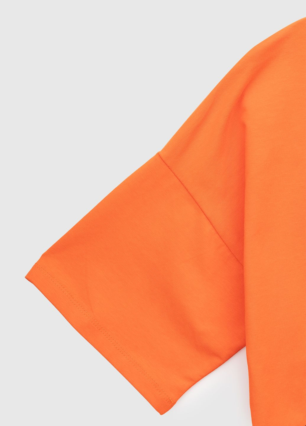 Оранжевая летняя футболка No Brand