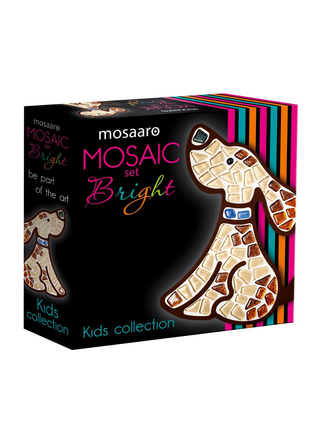 Стеклянная мозаика для детей Песик 179x213 мм (MA7005) Mosaaro (277944583)