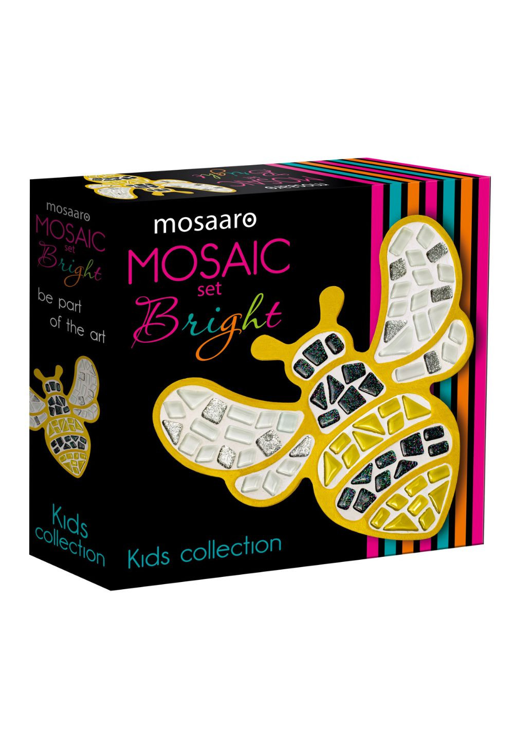 Стеклянная мозаика для детей Пчелка 182x210 мм (MA7001) Mosaaro (277944584)