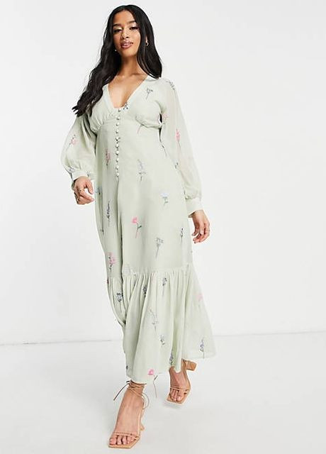 Оливковое (хаки) платье Asos