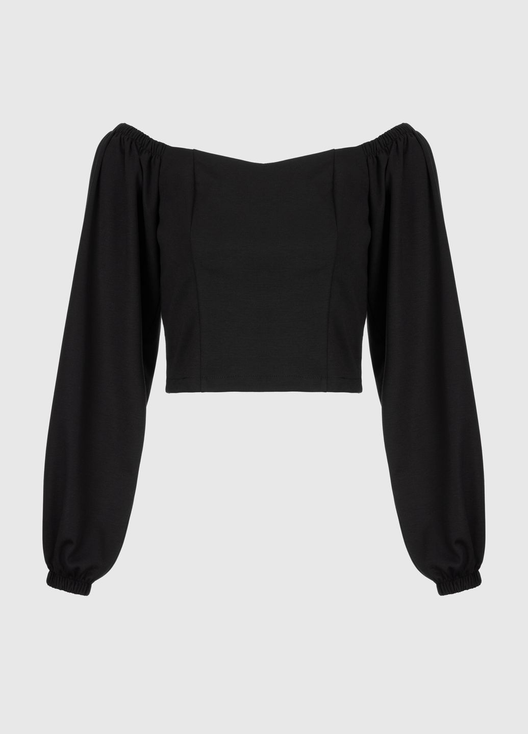 Черная демисезонная блуза No Brand