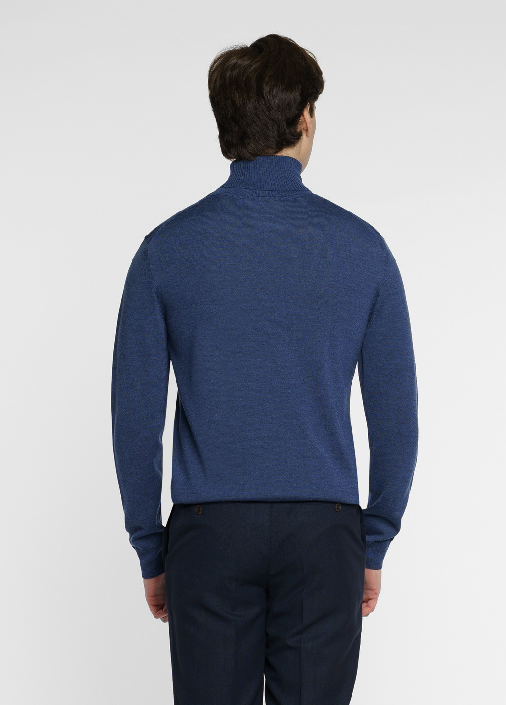 Синий зимний свитер мужской синий Arber Roll-neck FF AVT87