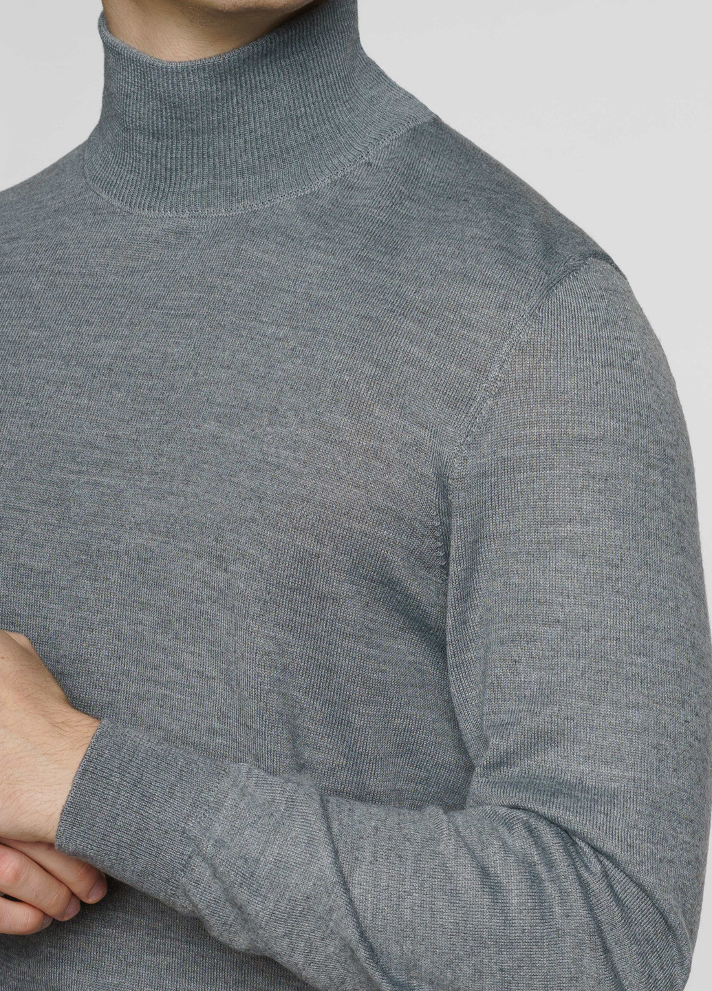 Сірий зимовий светр чоловічий сірий Arber T-neck FF AVT87