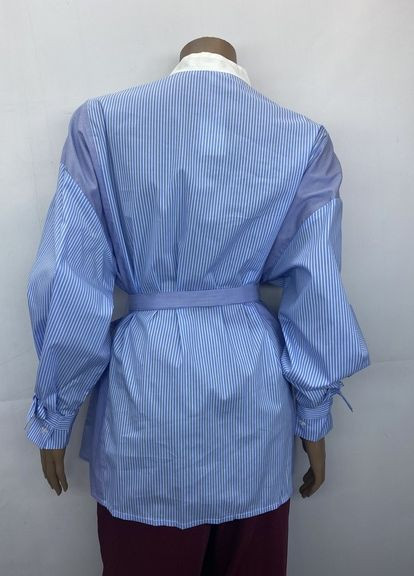 Голубой кэжуал рубашка в полоску Maje с длинным рукавом