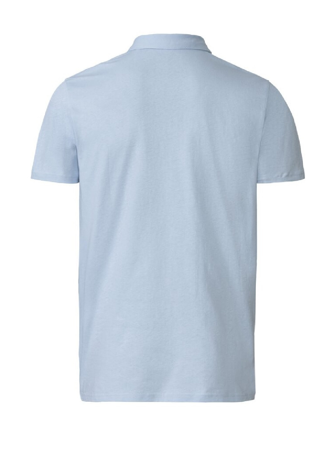 Голубая футболка-поло с коротким рукавом Livergy