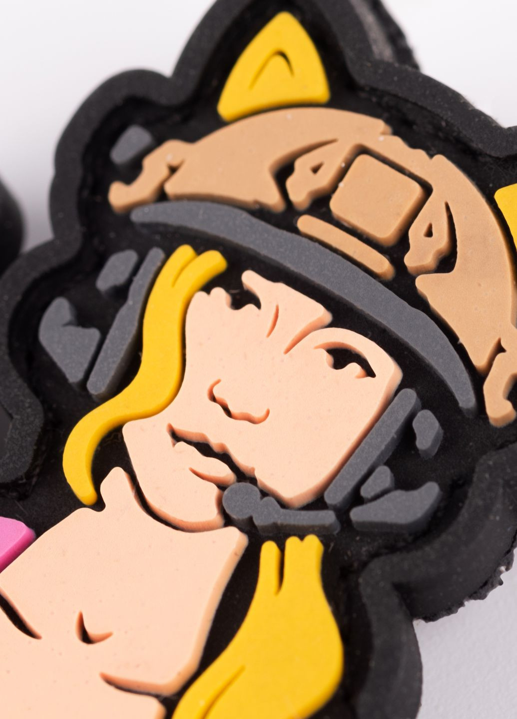 ПВХ патч "Девочка-кошка" розовая - Brand Element (278040113)