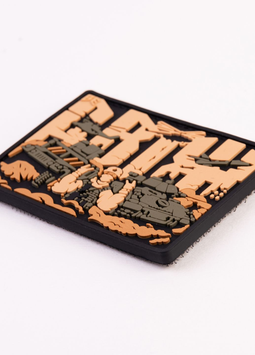 ПВХ патч "Двіж" кайот-олива - Brand Element (278040122)