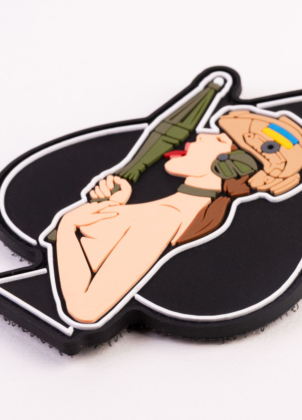 ПВХ патч "Дівочка-піка" шатенка - Brand Element (278040159)