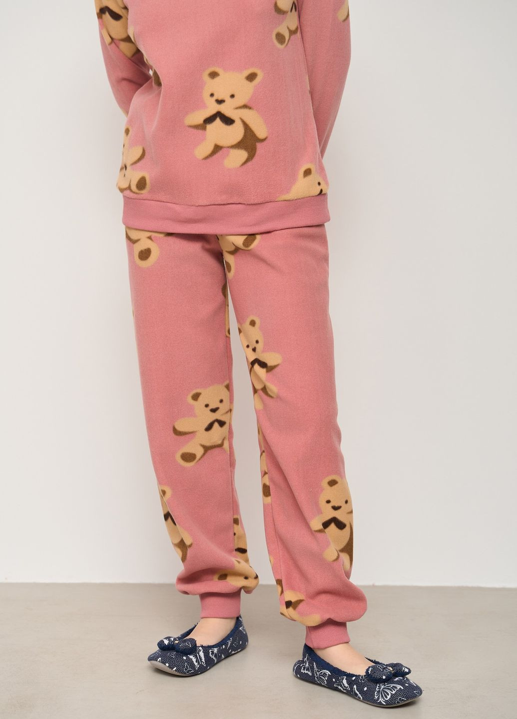 Рожева жіночий костюм зі штанами фліс Nicoletta