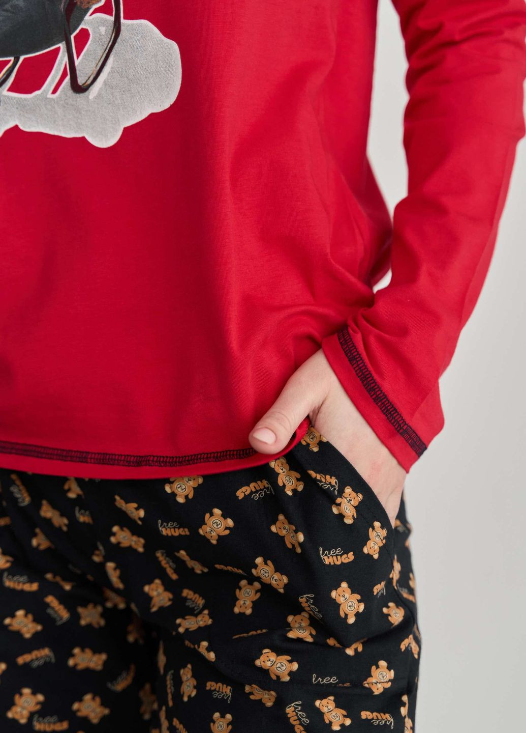 Красная женский комплект со штанами Nicoletta
