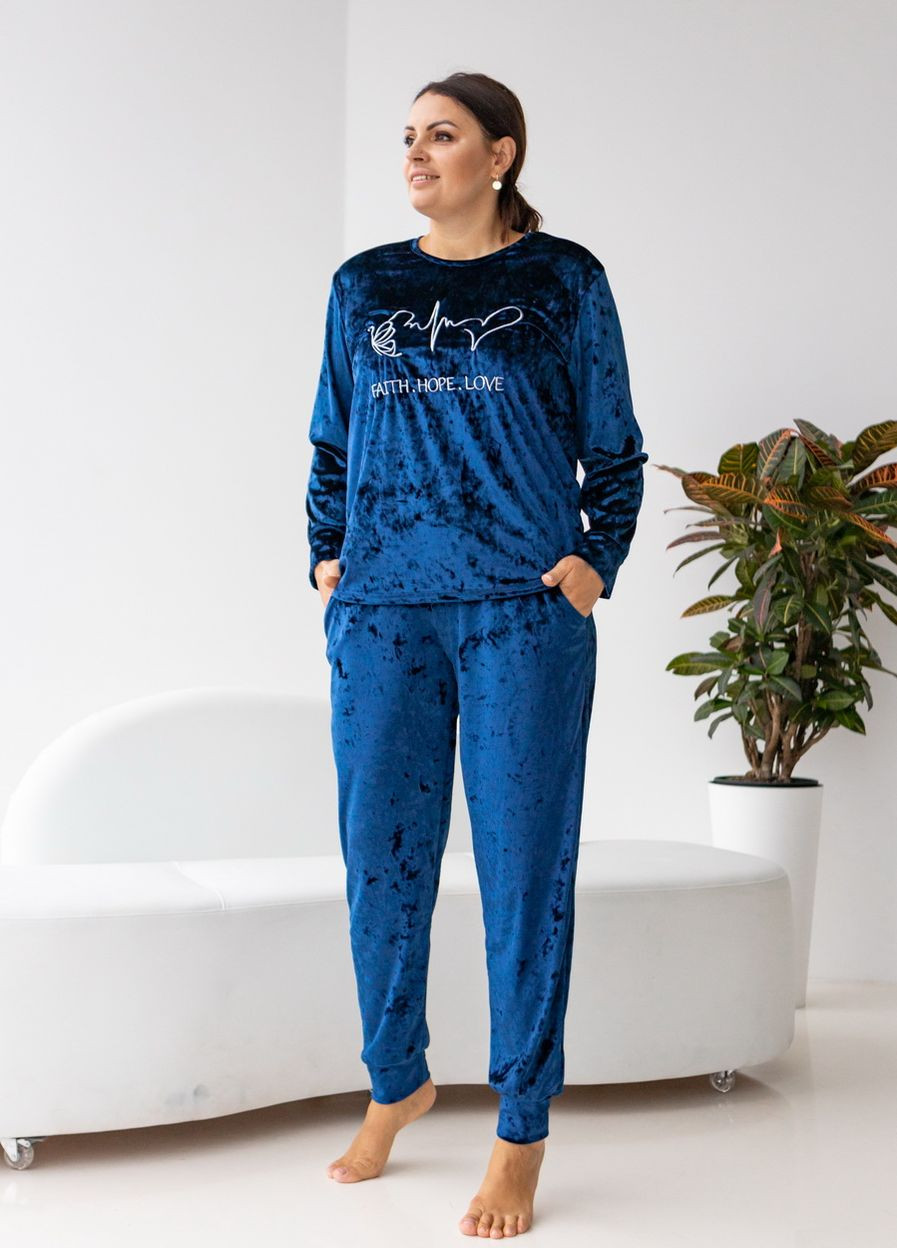 Синя батальний комплект із штанами Nicoletta