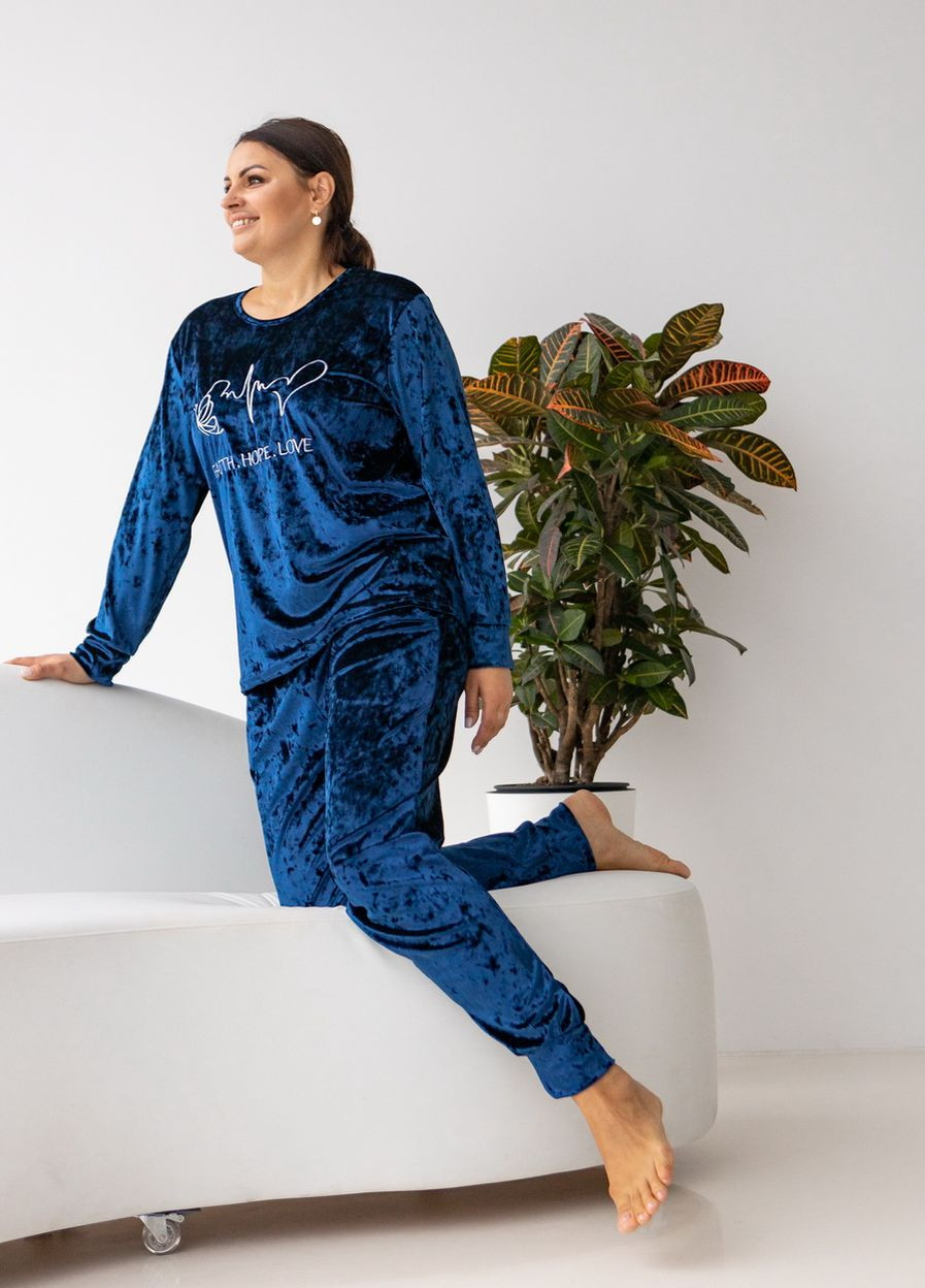 Синя батальний комплект із штанами Nicoletta