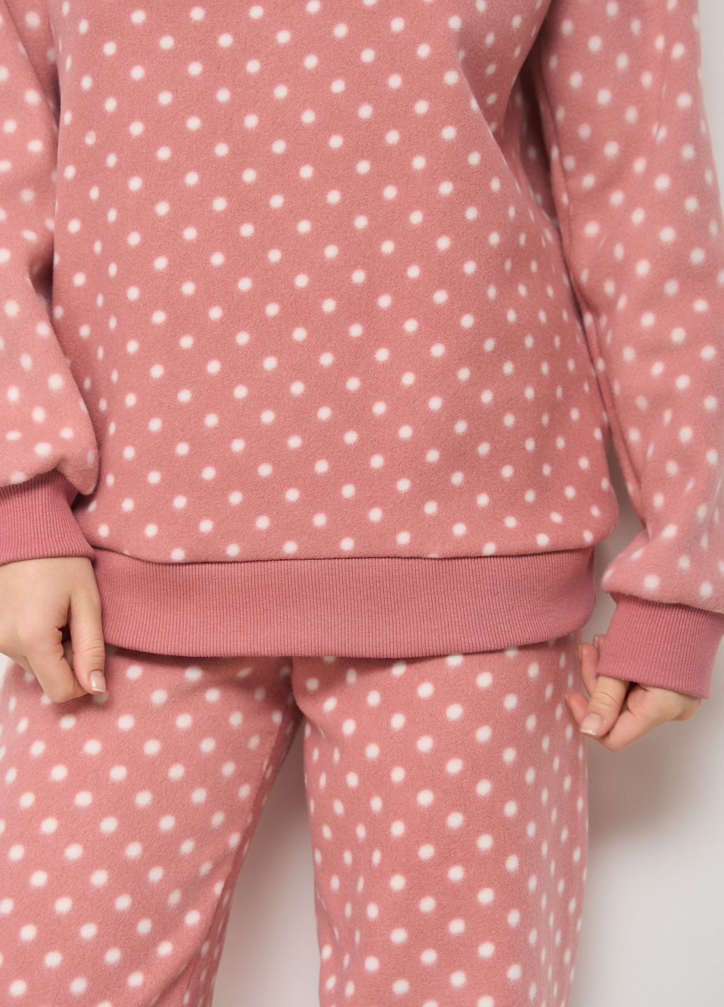 Рожева жіночий костюм зі штанами фліс Nicoletta