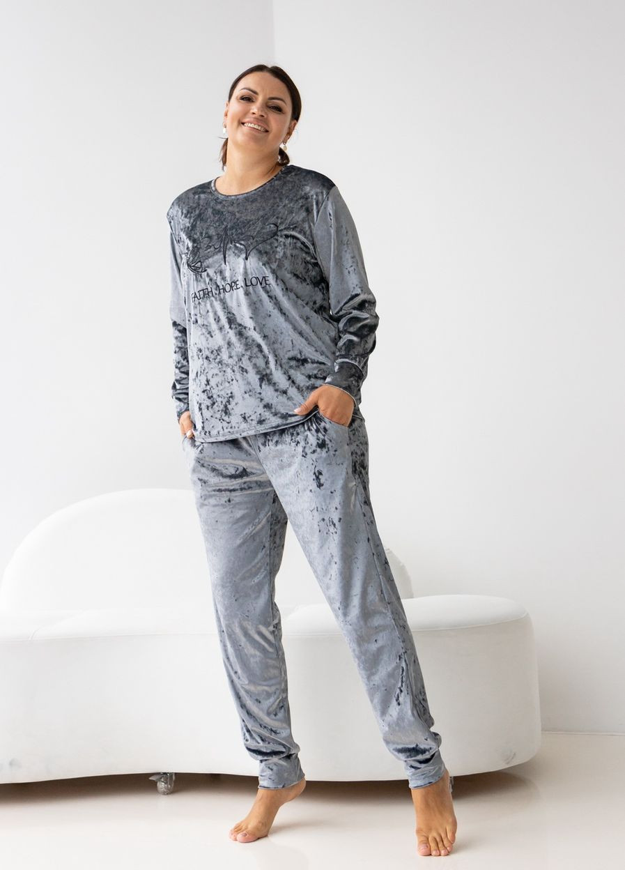 Серая батальный комплект со штанами Nicoletta