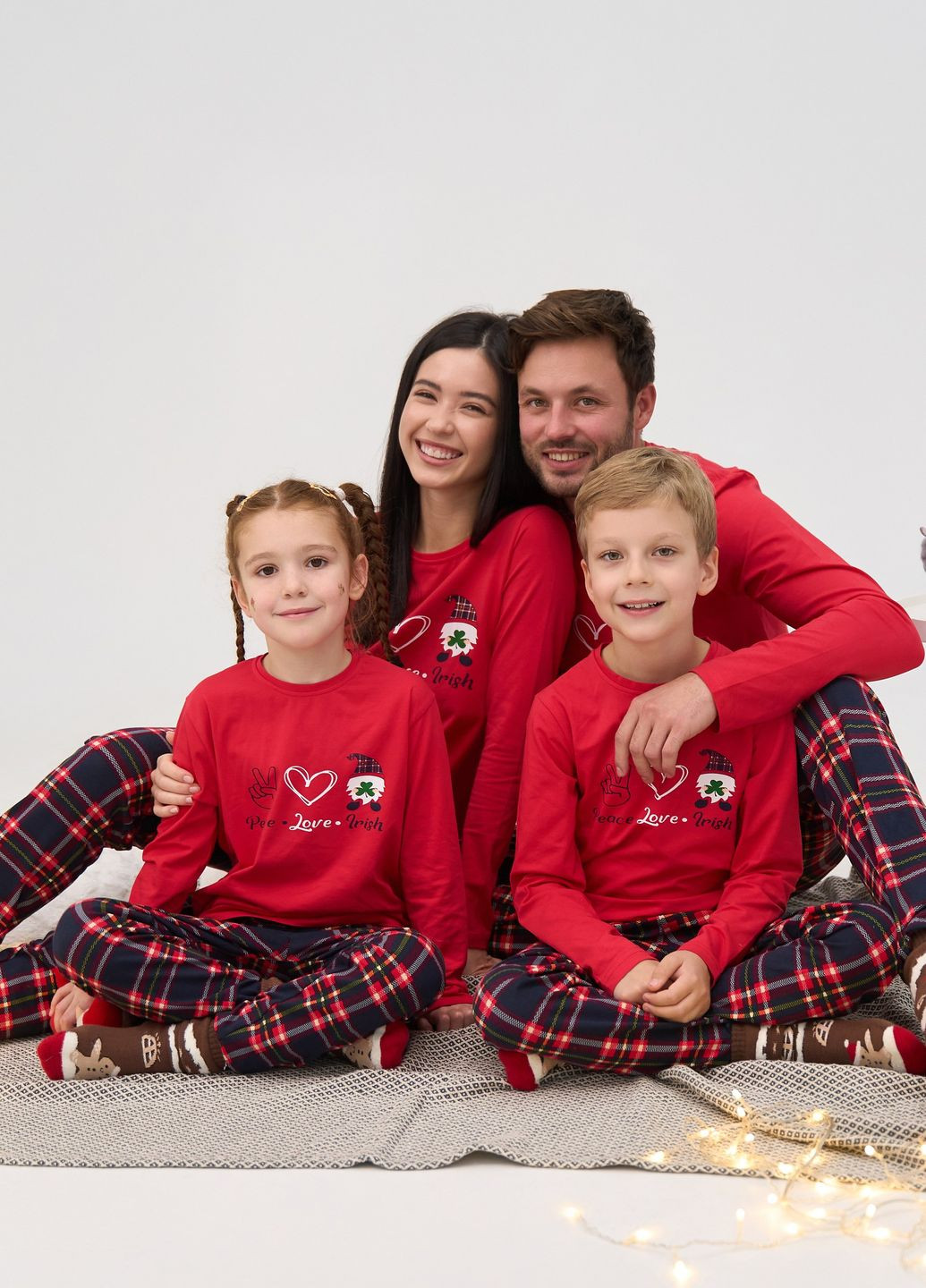 Красная женская пижама со штанами Nicoletta