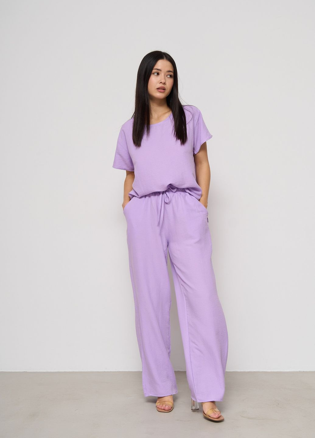 Лиловая комплект со штанами Nicoletta
