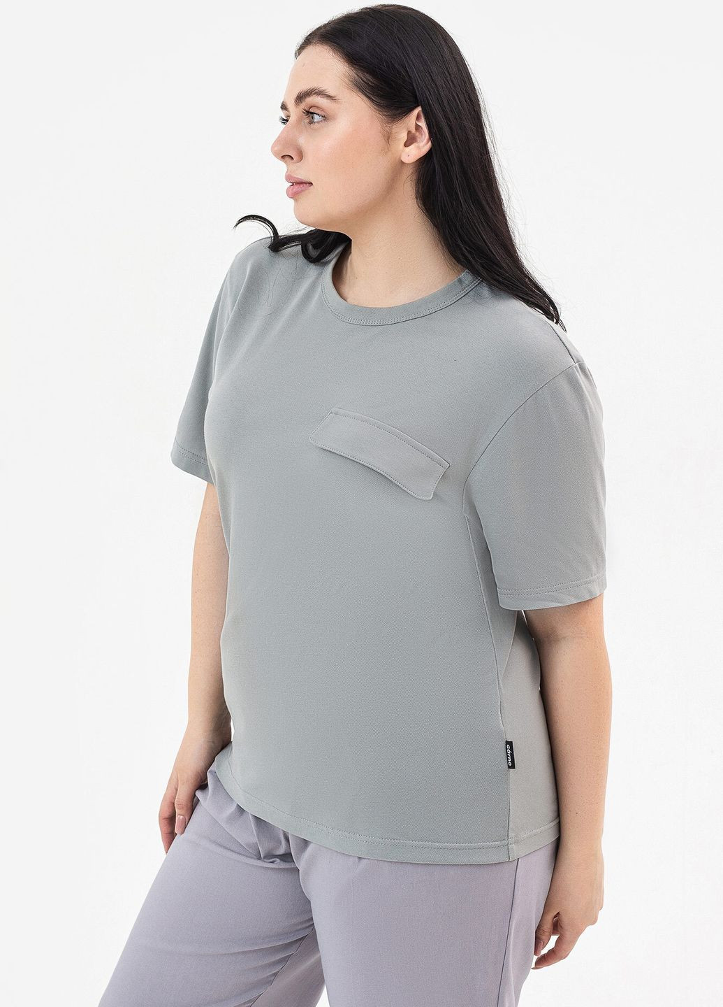 Сіра всесезон футболка midge з коротким рукавом Garne