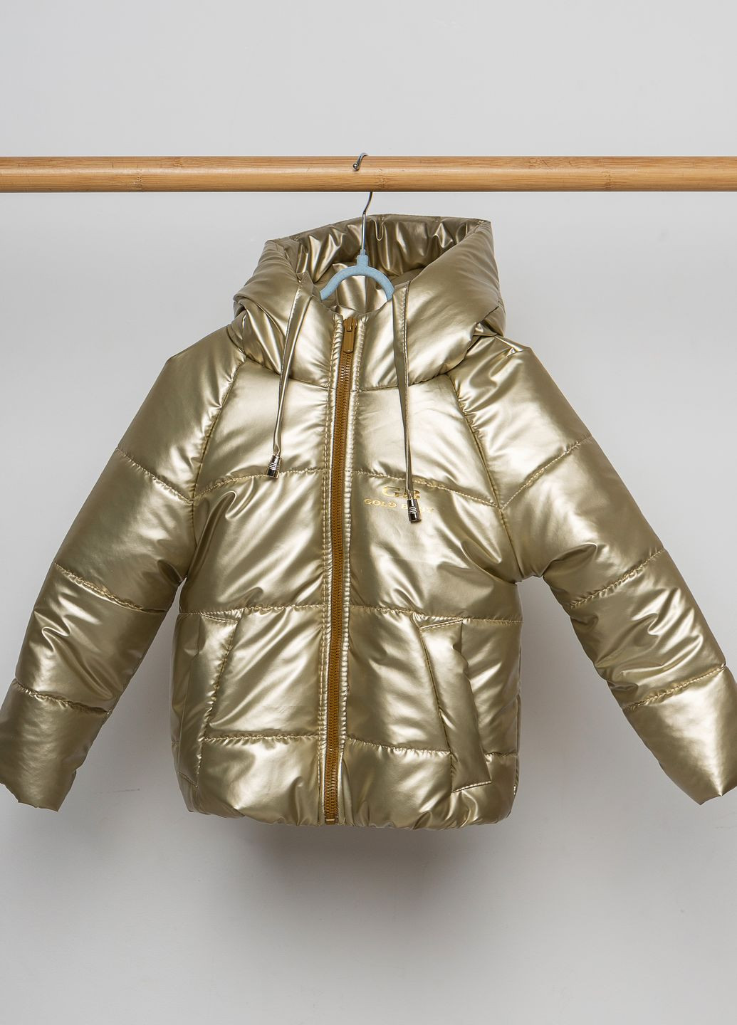 Золота демісезонна куртка демісезонна люкс No Brand