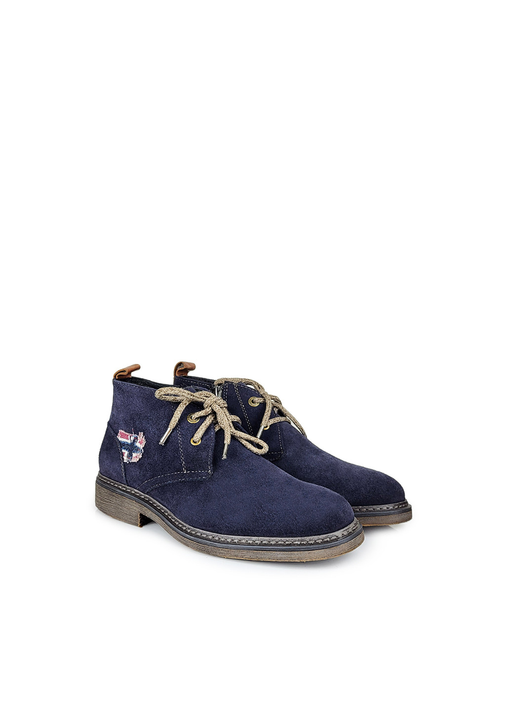 Черевики зимові чоловічі повсякденні з натуральної замші з натуральним хутром сині,,HF582M0511с,39 Cosottinni (278074859)