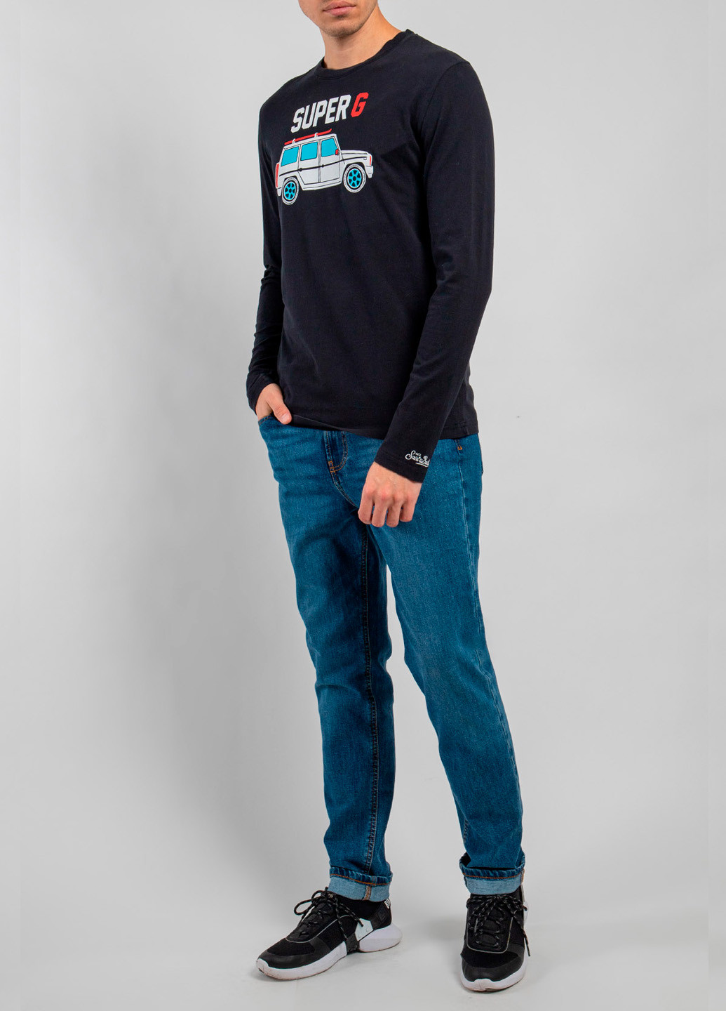 Лонгслів MC2 Saint Barth чорний