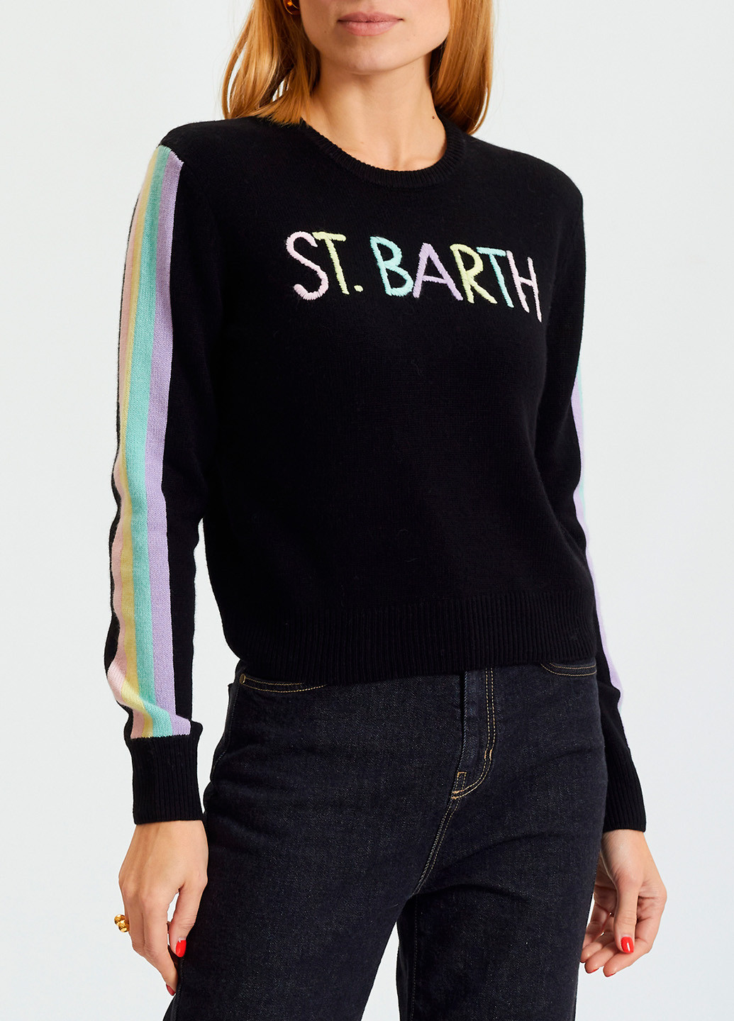 Черный зимний свитер MC2 Saint Barth