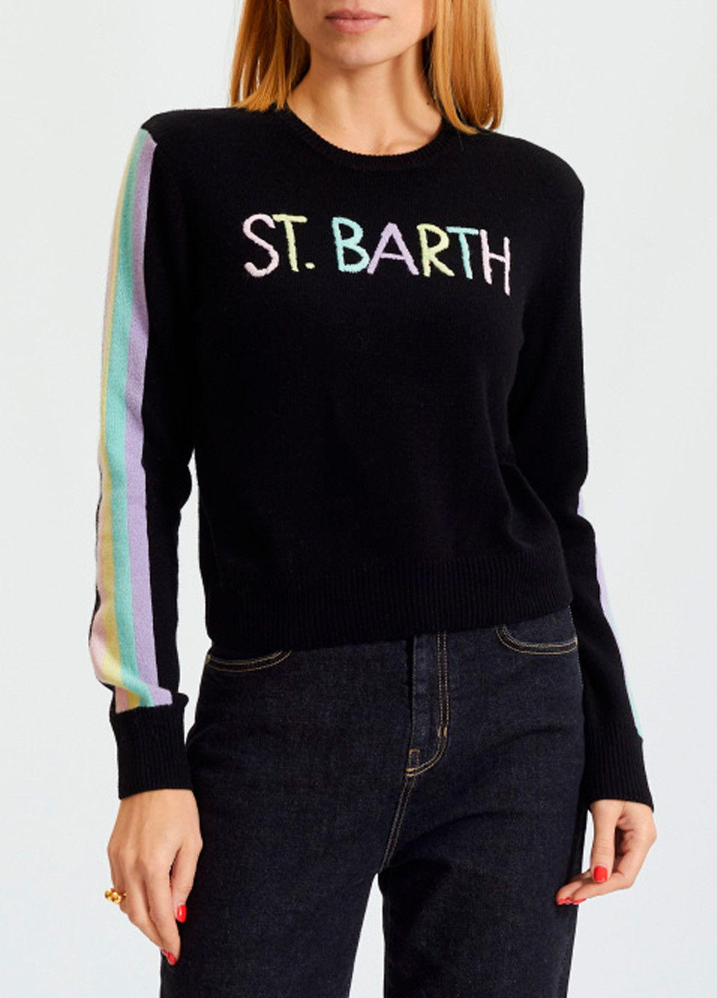 Черный зимний свитер MC2 Saint Barth