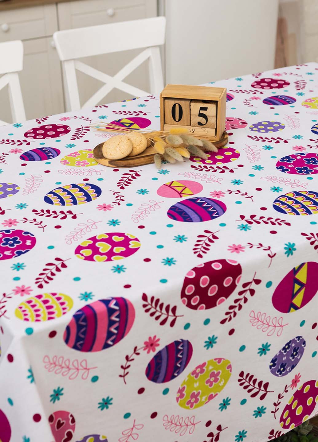 Скатерть льняная "Писанки" 1.5м х 2.2м (раскладной стол) Homedec - (278033170)