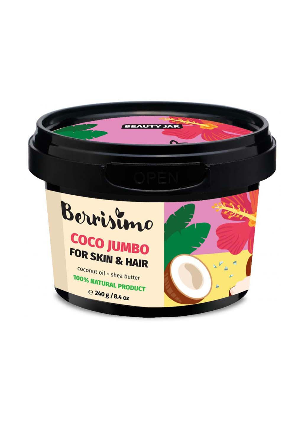 Масло для кожи и волос COCO JUMBO Berrisimo 240 г Beauty Jar (278036471)