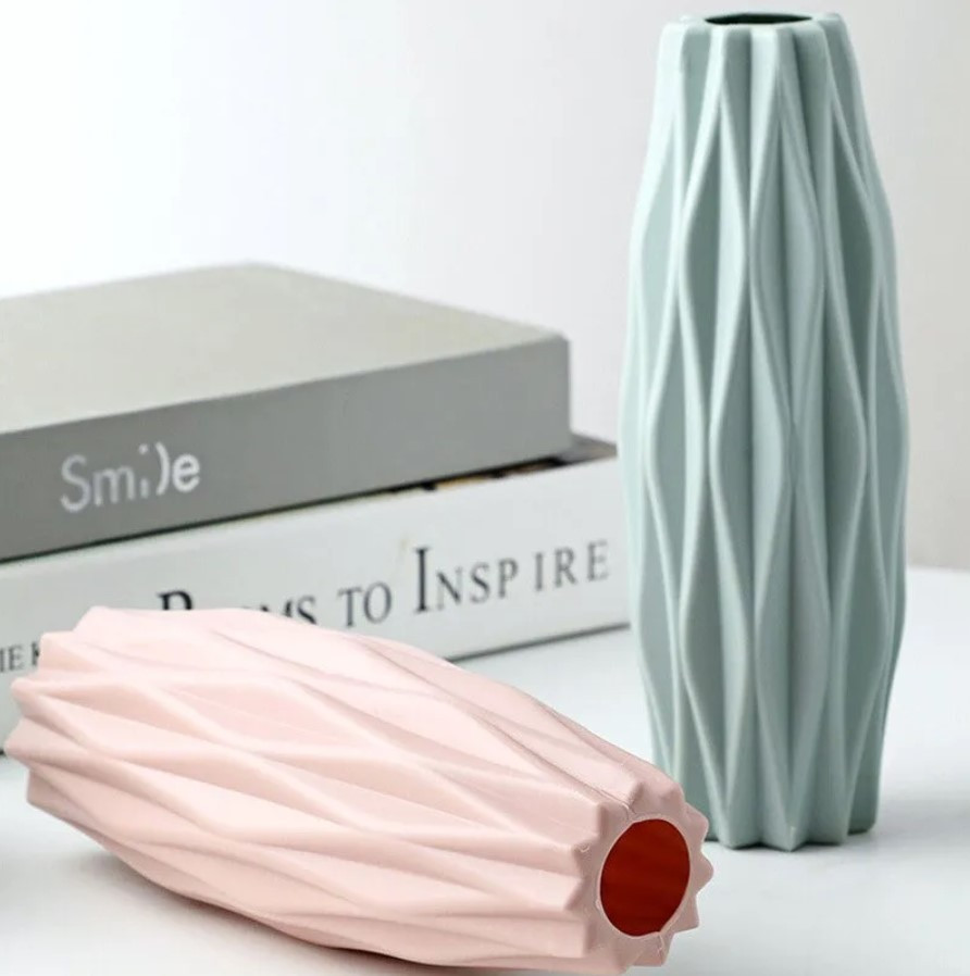 Изящная ваза для цветов дымно розового цвета No Brand (278593795)