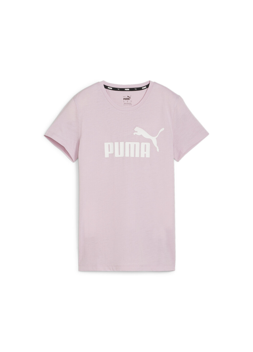 Пурпурная всесезон футболка essentials logo heather women's tee Puma