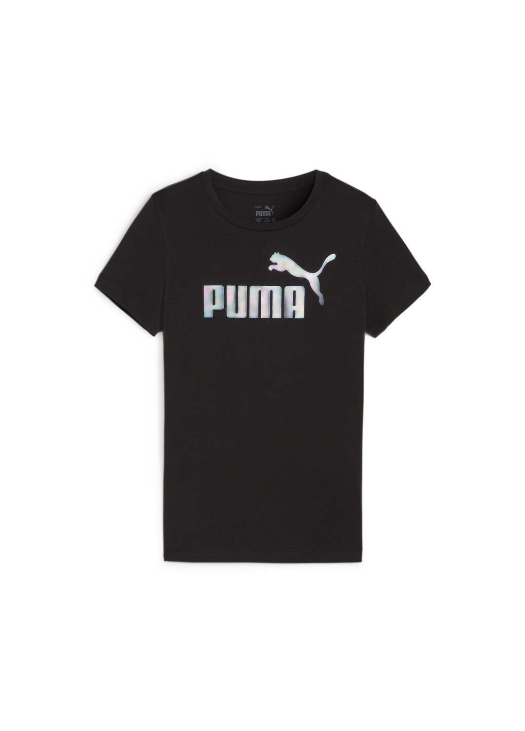Черная демисезонная детская футболка graphics color shift girls' tee Puma