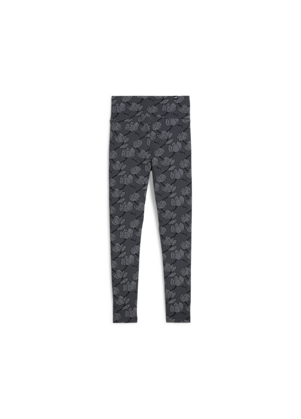 Черные демисезонные леггинсы ess+ blossom all-over print leggings Puma