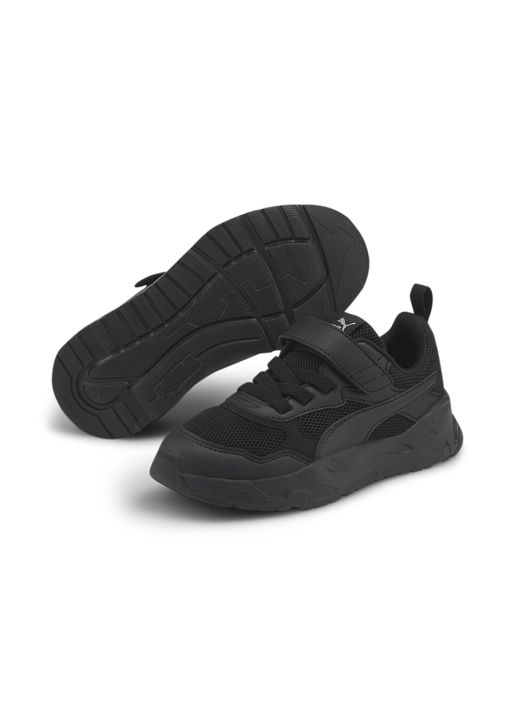 Черные всесезонные детские кроссовки trinity sneakers youth Puma